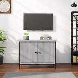 Mobile TV con Ante Grigio Sonoma 60x35x45 cm Legno truciolato