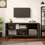 Mobile Porta TV Nero 100x40x45 cm in Legno Multistrato