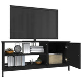 Mobile Porta TV Nero 100x40x45 cm in Legno Multistrato