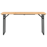 Set Tavolo Birreria Pieghevole 3 pz in Legno Massello di Abete