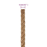 Corda in Juta Lunga 100 m Spessa 6 mm