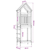 Torre da Gioco per Esterni Naturale Legno Douglas Solido