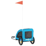 Rimorchio da Bici per Animali Blu Oxford e Ferro