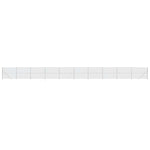 Recinzione a Rete con Picchetti Ancoraggio Argento 1,4x25 m