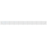 Recinzione a Rete con Picchetti Ancoraggio Argento 1,4x25 m