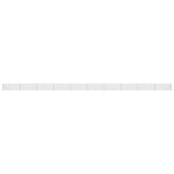 Recinzione a Rete con Flangia Argento 1,1x25 m