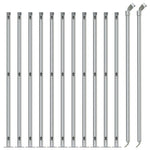Recinzione a Rete con Flangia Argento 1,1x25 m