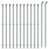 Recinzione a Rete con Flangia Argento 1,1x25 m