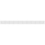 Recinzione a Rete con Flangia Argento 1,6x25 m