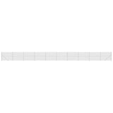 Recinzione a Rete con Flangia Argento 1,6x25 m