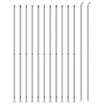 Recinzione a Rete con Flangia Argento 1,6x25 m
