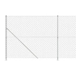 Recinzione a Rete con Flangia Argento 1,6x25 m