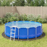 Telo Sotto Piscina Grigio Chiaro 428 cm Geotessile Poliestere