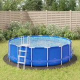Telo Sotto Piscina Grigio Chiaro 428 cm Geotessile Poliestere