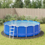 Telo Sotto Piscina Grigio Chiaro 500 cm Geotessile Poliestere