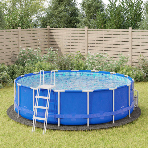 Telo Sotto Piscina Grigio Chiaro 458 cm Geotessile Poliestere