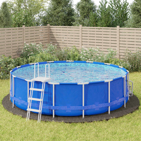 Telo Sotto Piscina Grigio Chiaro 550 cm Geotessile Poliestere