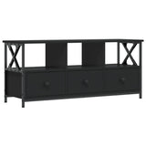 Mobile Porta TV Nero 102x33x45 cm in Legno truciolato e Ferro