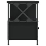 Mobile Porta TV Nero 102x33x45 cm in Legno truciolato e Ferro