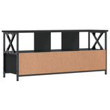 Mobile Porta TV Nero 102x33x45 cm in Legno truciolato e Ferro