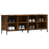 Scarpiera Rovere Fumo 131x35x50 cm in Legno truciolato