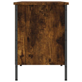 Scarpiera Rovere Fumo 131x35x50 cm in Legno truciolato