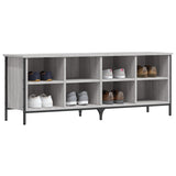Scarpiera Grigio Sonoma 131x35x50 cm in Legno truciolato