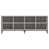 Scarpiera Grigio Sonoma 131x35x50 cm in Legno truciolato