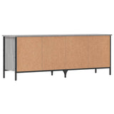 Scarpiera Grigio Sonoma 131x35x50 cm in Legno truciolato
