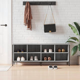 Scarpiera Grigio Sonoma 131x35x50 cm in Legno truciolato