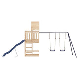 Set da Gioco da Esterno in Legno Massello di Pino