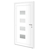 Porta Ingresso Antracite 110x210 cm in Alluminio e PVC