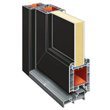 Porta Ingresso Antracite 88x200 cm in PVC