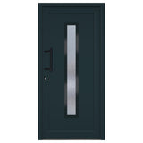 Porta Ingresso Antracite 98x200 cm in PVC