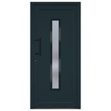 Porta Ingresso Antracite 98x208 cm in PVC