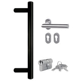 Porta Ingresso Antracite 108x208 cm in PVC