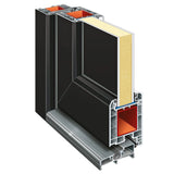 Porta Ingresso Antracite 88x200 cm in PVC