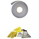 Porta Ingresso Antracite 88x200 cm in PVC