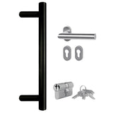 Porta Ingresso Antracite 108x200 cm in PVC