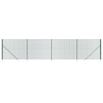 Recinzione Metallica con Picchetti Ancoraggio Verde 1,8x10 m