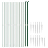 Recinzione Metallica con Picchetti Ancoraggio Verde 1,8x25 m