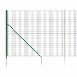 Recinzione Metallica con Picchetti Ancoraggio Verde 1,8x25 m