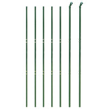 Recinzione Metallica con Picchetti Ancoraggio Verde 2,2x10 m