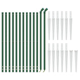 Recinzione Metallica con Picchetti Ancoraggio Verde 1,1x25 m