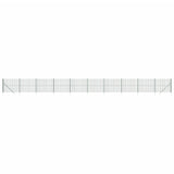 Recinzione Metallica con Picchetti Ancoraggio Verde 2x25 m