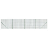 Recinzione Metallica con Flangia Verde 1,4x10 m