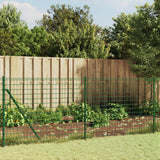 Recinzione Metallica con Flangia Verde 0,8x25 m
