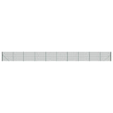 Recinzione Metallica con Flangia Verde 1,4x25 m