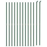 Recinzione Metallica con Flangia Verde 1,4x25 m