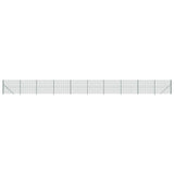 Recinzione Metallica con Flangia Verde 1,6x25 m